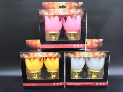 ไฟเชิงเทียนจำลอง หลอดไฟ Led ทรงดอกบัว ไฟLED TEA LIGHT CANDLES ไฟเชิงเทียนจำลองเสียบไฟDC5V  กินไฟต่ำมาก เสียบไฟต่อเนื่องได้ ตลอดเวลา