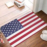 〖Cozyroom shop〗 American USA Flag Doormat Soft Rug Anti Slip Absorbent Mat for Entrance Door Kitchen Printed Balcony Mats High Quality