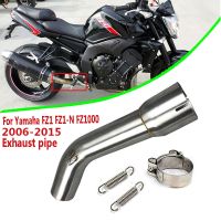 1000 Motorcycle Modification Exhaust Middle Pipe Muffler for FZ1 FZ1-N FZ1000 2006-2015 Mid-Pipe