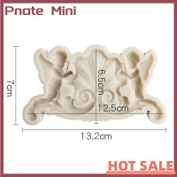 แม่พิมพ์เค้กแม่พิมพ์ซิลิโคนสำหรับฟองดอง Pnate นางฟ้าอุปกรณ์ตกแต่งยิปซั่มกลิ่นหอมขี้ผึ้ง