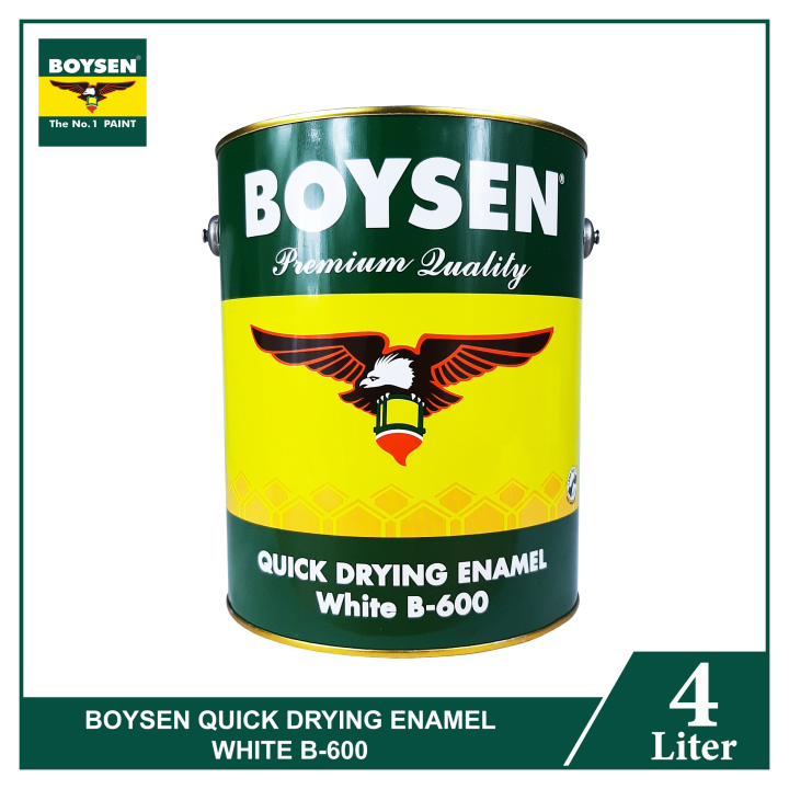 Boysen Quick Drying Enamel White 4L B-600 | Lazada PH