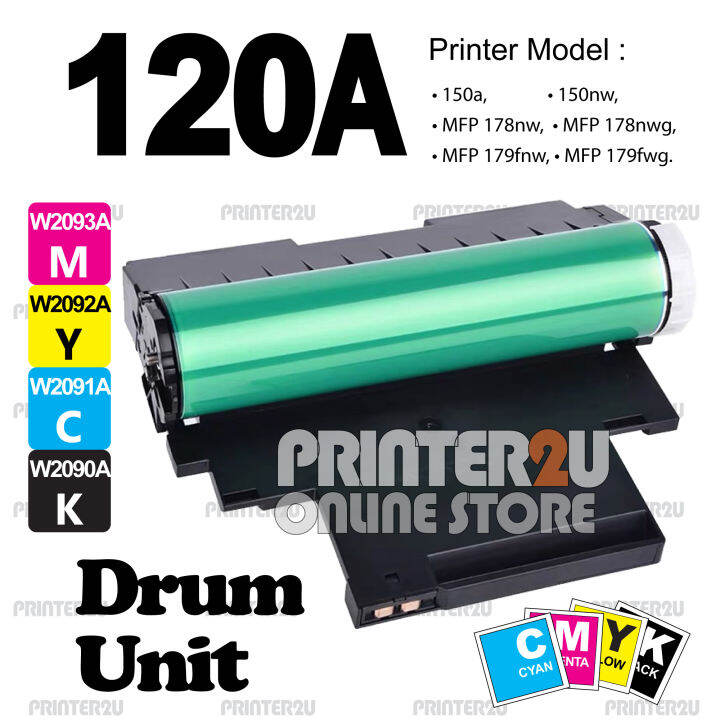Laser Imaging Drum W1120A Compatible To HP 120A 119A W2090A Color Laser 150a 150nw MFP 178 178nw 178nwg 179fnw Printer | Malaysia