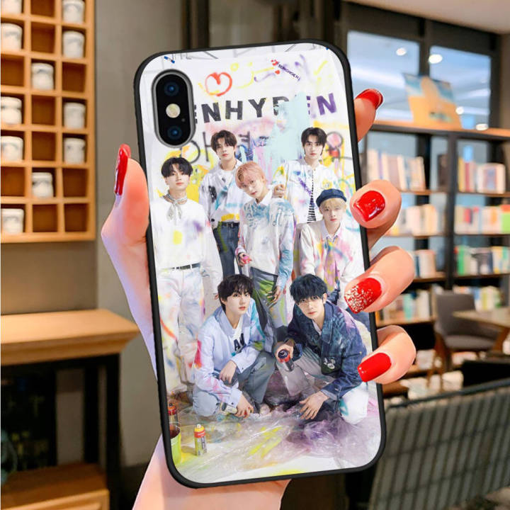 ttl21-enhypen-band-อ่อนนุ่ม-high-quality-ซิลิโคน-tpu-phone-เคสโทรศัพท์-ปก-หรับ-iphone-7-8-11-12-13-14-pro-xs-max-se-x-xr-plus-se