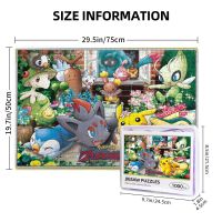 Pokemon 1000 Pieces Wooden Puzzle Jigsaw Adult Childrens Educational Puzzles Exquisite Gift Box Packaging