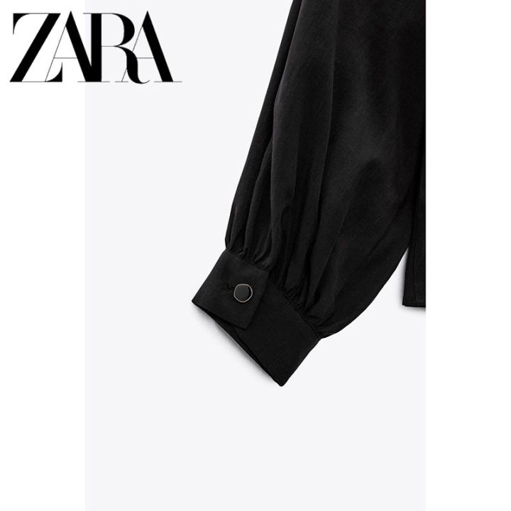 zara-เสื้อเชิ้ตแขนยาว-คอปก-แบบเข้ารูป-สําหรับผู้หญิง-9113