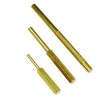 ชุดเหล็กตอกทองเหลือง 3 ชิ้น  Brass Pin Punch Set 3Pcs