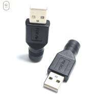 VISIONN ปลั๊กทองแดง5.5x2 1มม. กระแสตรง USB 2.0ไปยัง USB ชาย/ตัวเมียอะแดปเตอร์แปลงแล็ปท็อป