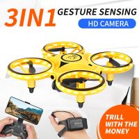 ZZOOI Remote Control Drone Smart Watch Remote Sensing Gesture Aircraft Altitude Hold Gravity Sensing Quadcopter Childrens Toy Gift