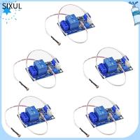 SIXUL 5pcs XH-M131 โมดูลรีเลย์ photoresistor DC 12V 10A เซนเซอร์ตรวจจับ พร้อมสายเคเบิล สวิตช์ควบคุมไฟ Arduino สำหรับเด็ก