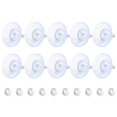 10 Pcs Rubber Strong Suction Cup Replacements for Glass Table Tops with M6 Screw