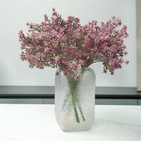 4PC Artificial Flowers Gypsophila Fake Grass Flower Arrangement Supplies Wedding Bouquet Fall Decorations Home Table Vase Decor