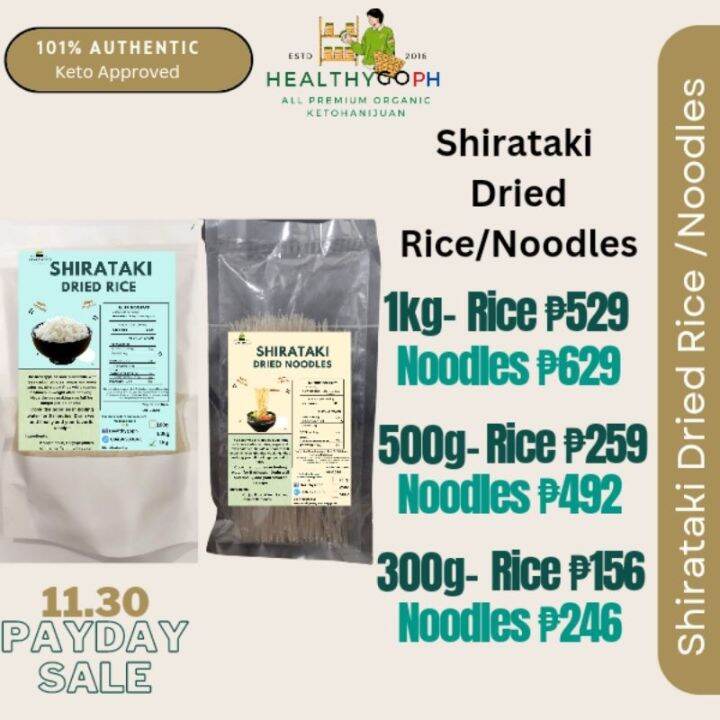 Shirataki Dried rice and Noodles | Lazada PH