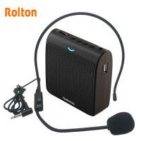 Rolton K100 Portable Loud Speaker Mini Voice Amplifier Microphone With USB TF Card FM Radio For Teacher Tour Guide Promotion