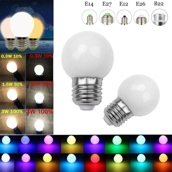 Dimmable LED Bulbs E27 E14 E12 Equival 30W Incandescent 220V Lamp Three