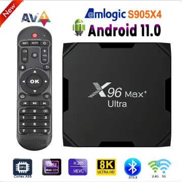 X96 Max Plus Ultra TV Box Android 11 S905X4 8K Wifi BT 4G 32G /64G Media  Player