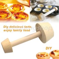 Wooden Tart Pastry Tamper Mini Pan Mold Durable Egg Tart Maker Pastry Pusher DIY Eggtart Baking Mould