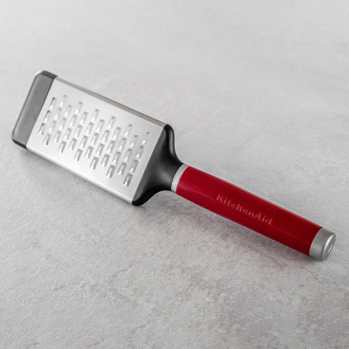 kitchenaid-stainless-steel-etched-cheese-grater-almond-cream-empire-red-onyx-black-ที่ขูดอาหาร-ชีส