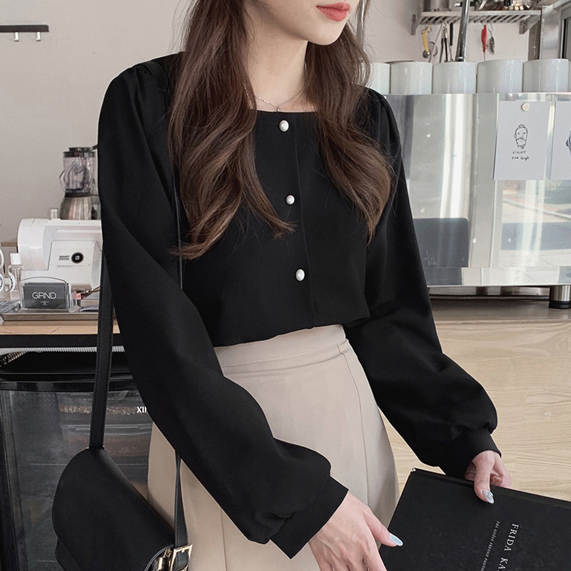 Fashion Shirts Longsleeves Amisu Longsleeve black elegant 