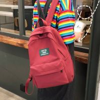 hot style ins school bag female Korean version high student trendy brand campus simple versatile backpack 2023 new fashion