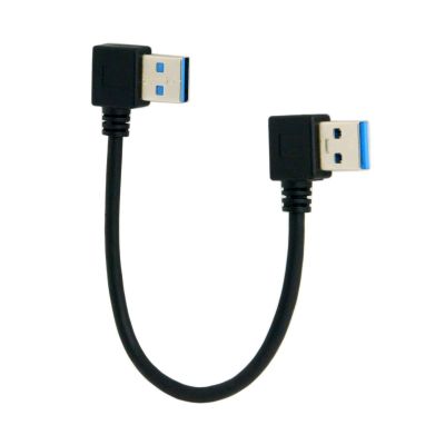 CYDZ USB 3.0 Tipe A Male 90 Derajat Kiri Miring untuk USB 3.0 Tipe Tepat Siku Kabel Ekstensi