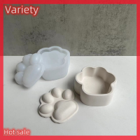 Variety ✨Hot Sale✨ กล่องเก็บกรงเล็บแมวแม่พิมพ์ซิลิโคนอีพ็อกซี่เรซินกล่องเก็บเครื่องประดับคอนกรีตซีเมนต์ยิปซั่มคริสตัลแม่พิมพ์ซิลิโคนตกแต่งบ้าน