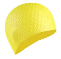 【CW】 Silicone Hair Ears Protection Swim Pool Dive Bathing Cap Hat for Men AdultsTH