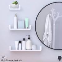 【CC】 Shelf Storage Organizer Rack S/M/L Wall Shelves Plastic Accessories Drilling