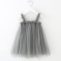 Bear Leader Christmas Tutu Dress Summer Polished Material Mesh for Girls