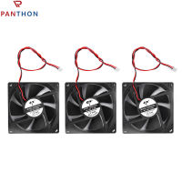 PANTHON 8ซม. 80มม. X 80มม. X 25มม. 12V การไหลเวียนของอากาศขนาดใหญ่ความเร็วสูงตลับลูกปืนเม็ดกลมคู่พัดลมทำความเย็น DC แบบไร้แปรง