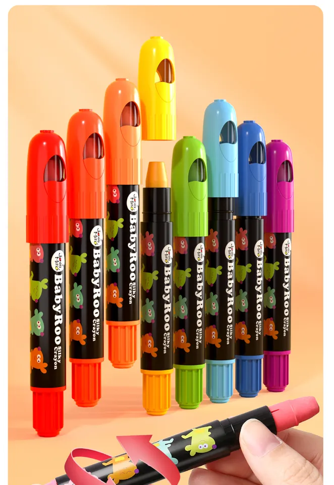 Jar Melo Key Toddler Crayons: 24 Colors Non-Toxic Non-Dirty Crayons for  Kids Ages 2-8 Jumbo Crayons for Toddlers, 12 Colors Twistable Crayons Non