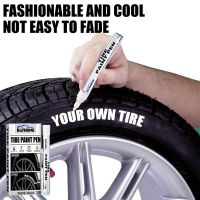 【CW】4 PCS Car Tire Paint Pen Waterproof Marker Permanent Paint White Tire Paint Marker For Car Tire Lettering Tire Painting Graffti