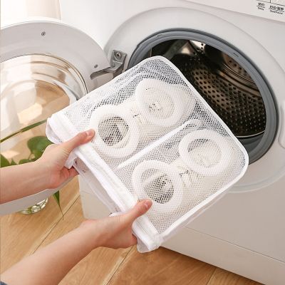 Mesh Shoes Bag For Washing Machine Travel Shoe Storage bags Portable Laundry bag Anti-deformation Protective Clothes organizer