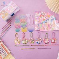 STATIONERY ห่วงโซ่กุญแจ เครื่องเขียนสเตชันเนอรี แหนบที่คีบ โซ่ห่วงโซ่ แผ่นดิสก์ เครื่องมือบัญชีมือ ชุดสติกเกอร์ guka วัสดุสติกเกอร์บัญชีด้วยตนเอง ชุดการ์ดโกะ เครื่องมือ guka