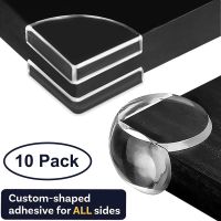10PCS Transparent Anti Collision Angle PVC Pad Child Safety Corner Guard Set Baby Proof Protector Table Slim Clear Edge Bumpers