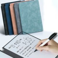 MINIMUM EMPATHY73MI1 Reusable A5 Whiteboard Notebook Leather With Whiteboard Pen Writing Board Portable With Erasing Cloth Office Notebooks School Office