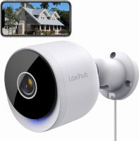 LAXIHUB Outdoor Security Camera 2K 2.4GHz WiFi IP Camera, 3MP High Resolution, 10m Night Vision, Motion Detection, IP65 Waterproof, Two-Way Audio, Compatible with Alexa &amp; Onvif 2K/3MP