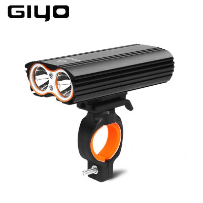 GIYO ไฟหน้าจักรยานสว่างสูง T6 x 2 LED 2400Lm  Battery 18650 x 2 Aluminum alloy