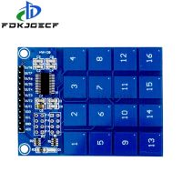 วงจรรวมโมดูลเซ็นเซอร์สัมผัสสวิตช์คาปาซิทีฟดิจิตอล TTP229 16ช่อง