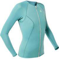 เสื้อดำน้ำตื้นแขนยาวความหนา 1.5 มม. สำหรับผู้หญิง SNK ML 500 WOMEN’S 1.5MM LONG-SLEEVED SNORKELLING TOP GREY