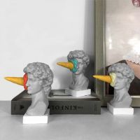 Creative Ice Cream David Statue Resin Sculptures Statue Modern Simple Resin Crafts Desktop Ornament For Home Living Room Bedroom