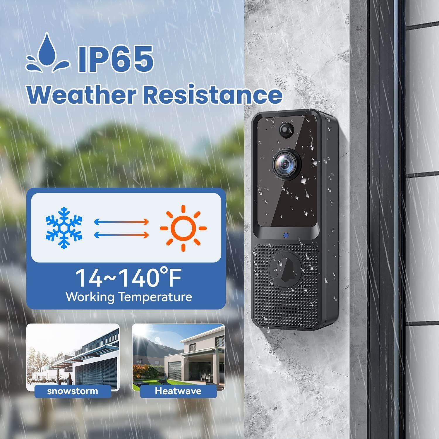 Aiwit Smart Life Smart Video Doorbell Outdoor Wireless Door Bell WiFi