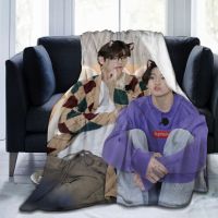 【IN STOCK】 BTS Taekook Flannel Ultra-Soft Micro Fleece Blanket for Bed Couch Sofa Air Conditioning Blanket