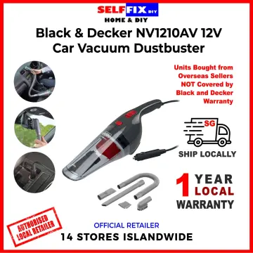 Black & Deker Dustbuster Pivot Car Vacuum Cleaner PV1200AV for sale online