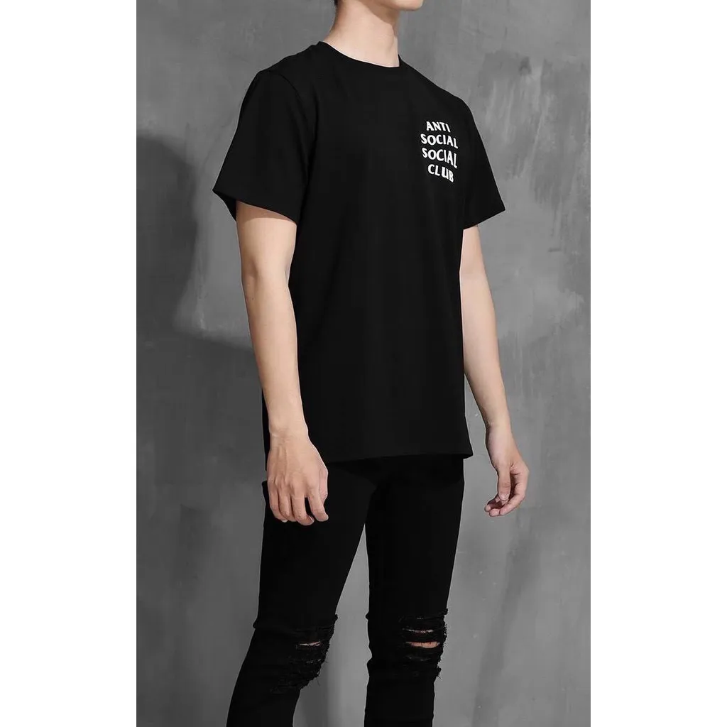 Áo thun Anti Social Social Club form rộng nam nữ unisex, màu đen, tay ngắn,  tay lỡ FreeSize [TATO OFFICIAL] 