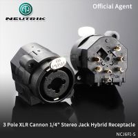 【cw】 Xlr Combo Stereo Jack Connectors   Female Neutrik - 3 6.35mm 1/4 Aliexpress