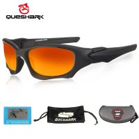 QUESHARK แว่นตาตกปลาโพลาไรซ์สำหรับผู้ชายน้ำหนักเบาเป็นพิเศษ UV400แว่นตาแว่นกันลมเล่นกีฬาสำหรับปั่นจักรยานปีนเขาเดินป่าตกปลา