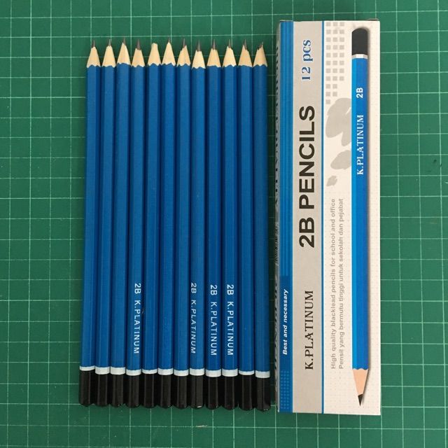 ส่งฟรี-ดินสอไม้-ดินสอ-k-platinum-2b-กล่องละ-12-แท่ง-จำนวน-12กล่อง