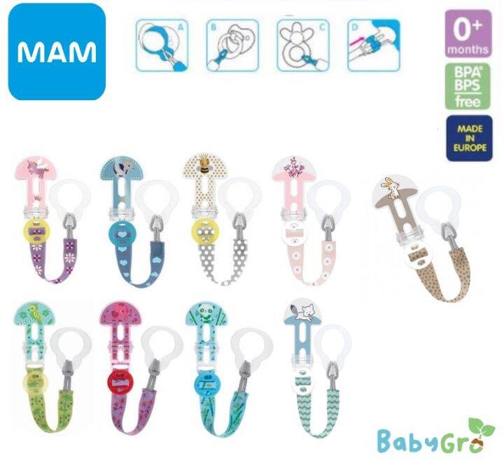 MAM Clip it Adjustable Baby Pacifier Holder Saver A301 Lazada