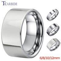 6/8/10/12MM Men Women Forever Ring Classic Tungsten Wedding Band Pipe Cut Polish Finish Great Workmanship Comfort Fit