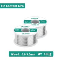 MYTO 100g High Quality 0.6/0.8/1/1.2 63/37 FLUX 2.0% Tin Wire Melt Rosin Core Solder Soldering Wire Roll No-clean 1pcs